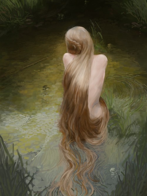 redlipstickresurrected: Ivo Petzov (Bulgarian, based Haskovo, Bulgaria) - River Nymph, 2020, Paintin