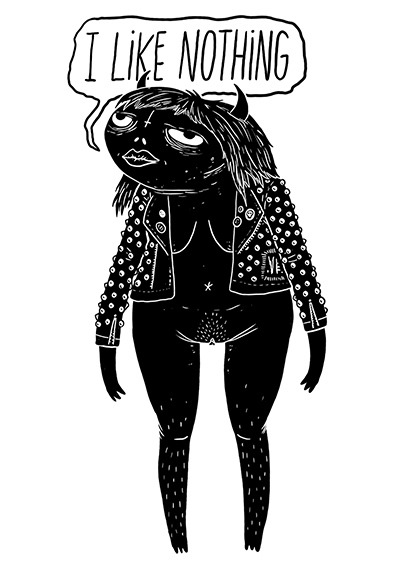 nacidxsenunmundohorrible:  Doomed Monsters #3 All my super negative, sad, depressed, filthy, anxious