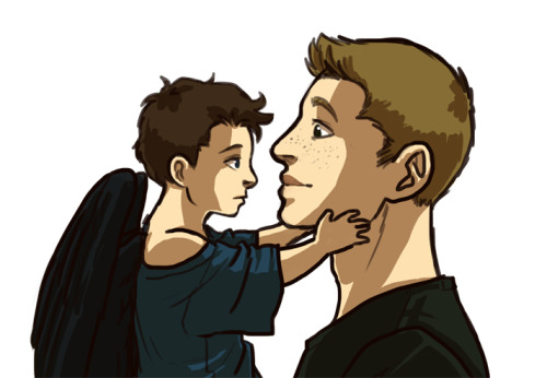 pappcave: bb!Cas and Dean from vickjawn’s bb!verse.  It’s so adorable it might have given me diabet