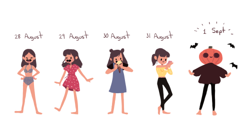debbie-sketch:My August to September transformation. What do you mean it doesn’t work that way