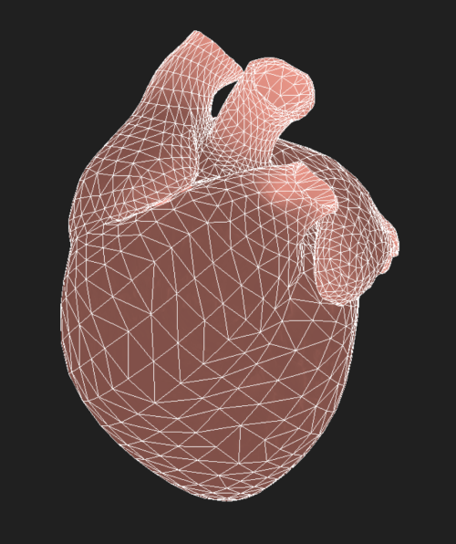 sandplague: Pathologic 2 heart translucency with wireframe & red wireframe 