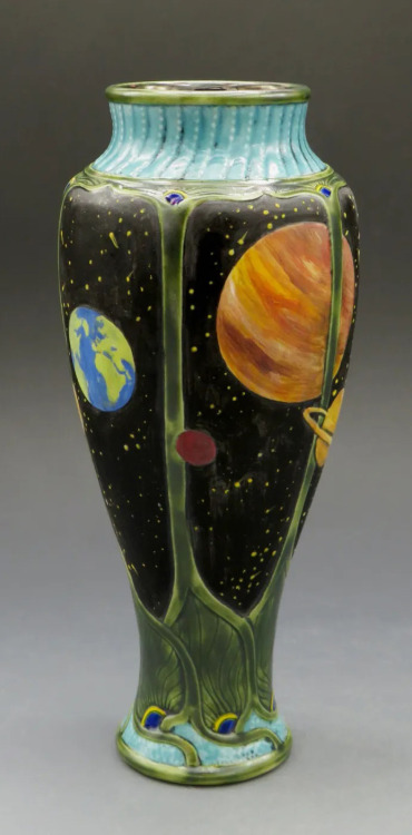 Galaxy ScapeArt Nouveau vase by Stephanie Young of Calmwater Designs