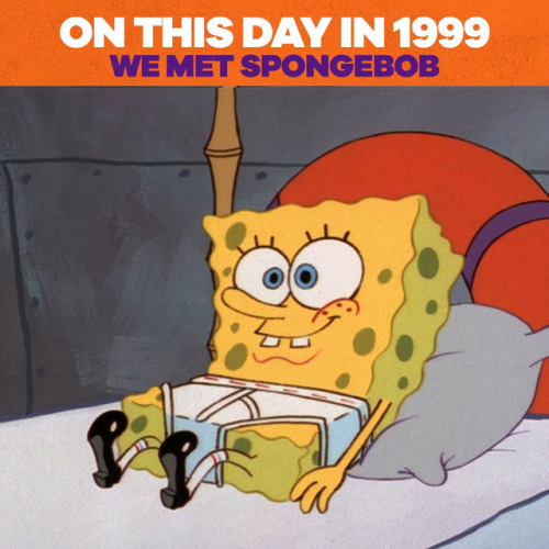 nickanimation:On this day in 1999, we first met SpongeBob and learned it was okay to be square!