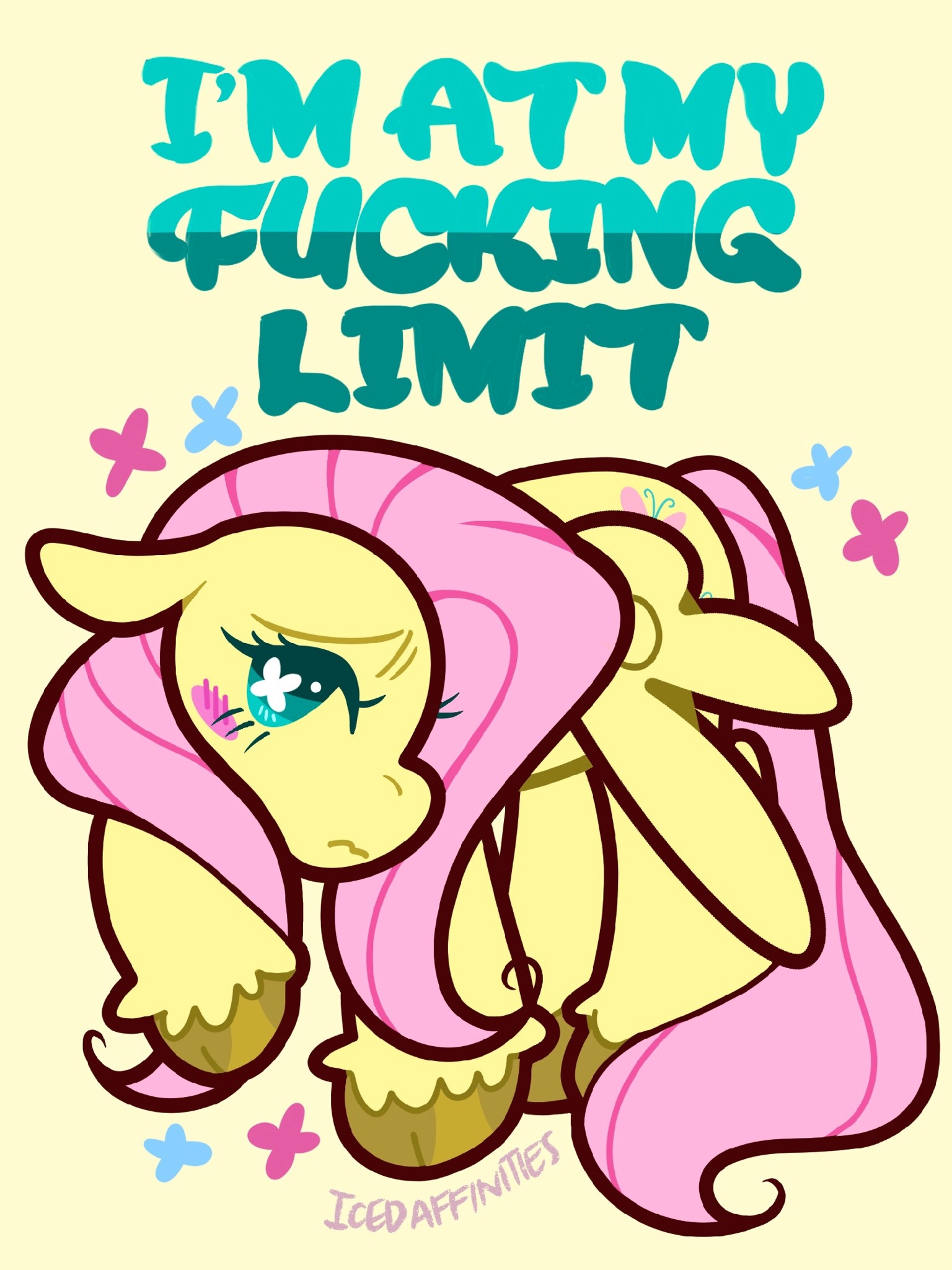icedaffinity:twilight + fluttershy from my insta!! possibly gonna make stickers 🤔
