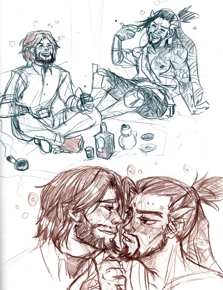 art-of-monkan:  Overwatch doodle duuuuuuuuump #2 I think? Or something something.