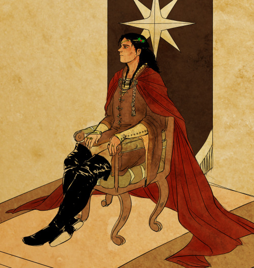 crocordile:paradife-loft asked youCelebrimbor as king of the Noldor AU(psst excuse me james i d