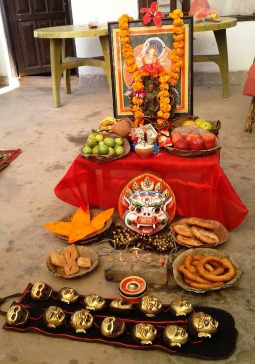 Puja of Nasan Dyo or Shiva Natraja, Nepal