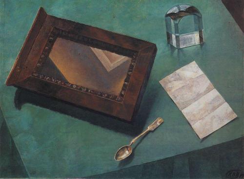 kuzma-petrov-vodkin: Still Life with Mirror, 1919, Kuzma Petrov-Vodkinwww.wikiart.org/en/kuz