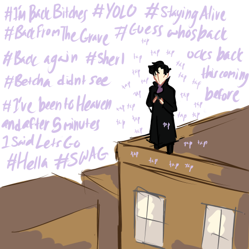 rainbowthinker:Sherlock gets a little out of hand with the hashtags