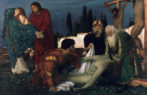 Arnold Böcklin (1827–1901), The Deposition (1876),