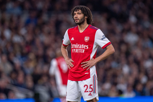 Mohamed Elneny of Arsenal during the Premier League match between Tottenham Hotspur and Arsenal at T
