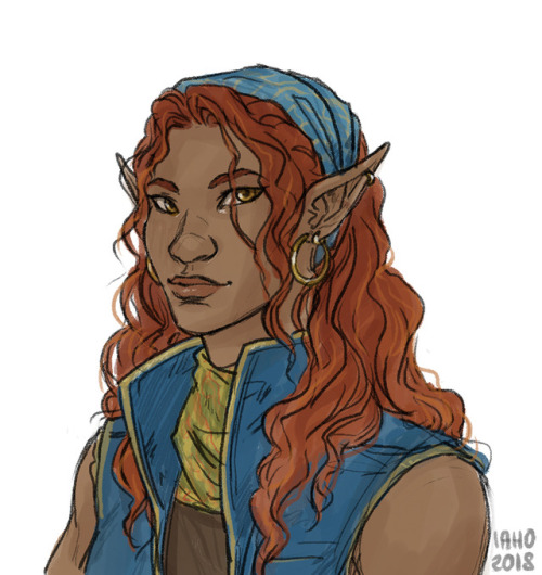 birdiethebibliophile:spacefjords:while trying to remember how to draw+photoshop i made an avantika a