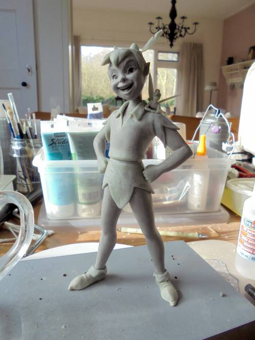Peter Pan WIPHere’s the sculpting process of Peter Pan. He needs to be sanded some more but af