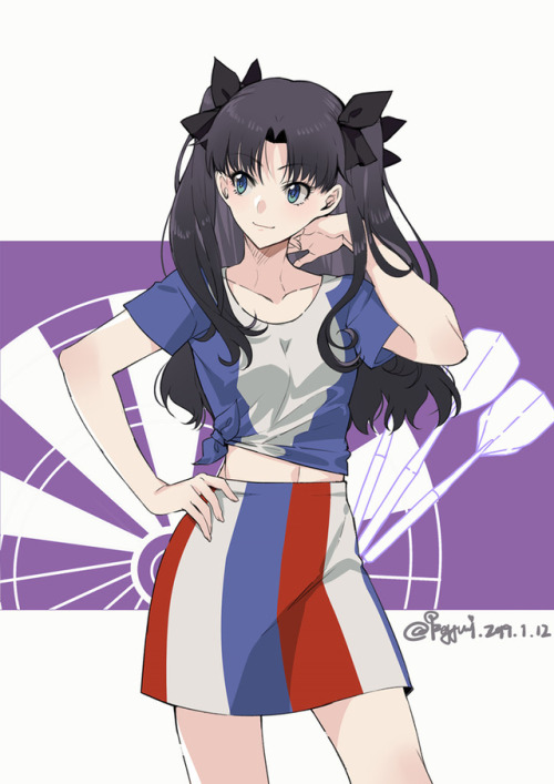 animepopheart: ★ 鑰匙君 | 嗯———— ☆ ⊳ rin (fate/stay night) ✔ republished w/permi