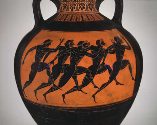 giovannigf: Panathenaic amphora, ca. 530 B.C.; Archaic Attributed to the Euphiletos Painter Greek, A
