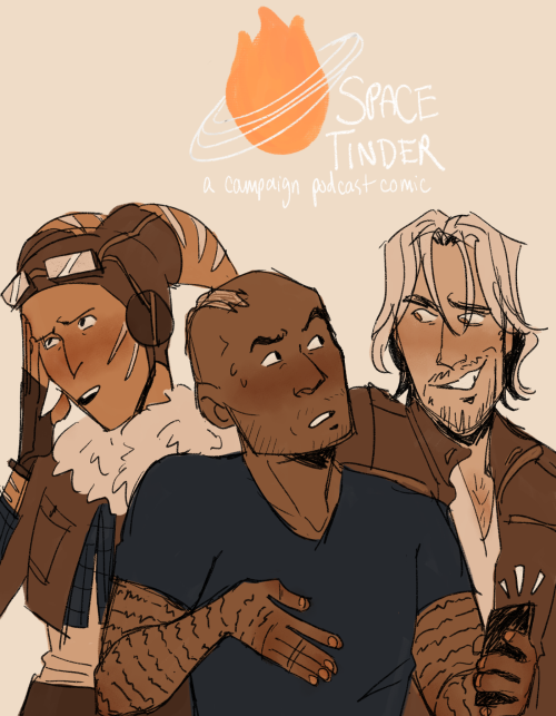thesunwillart: bacta tries out space tinder(dialogue from @/crowkids on twit)