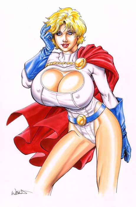 Porn skintightsuits:  The top ten of Power Girl’s photos