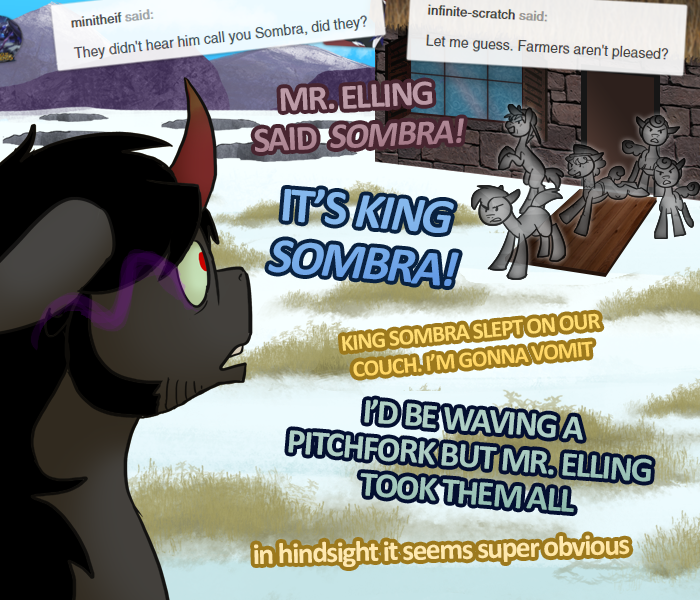 ask-king-sombra:BYE BYE BYEEE&hellip;.yeah I ain’t buying it. Something looked