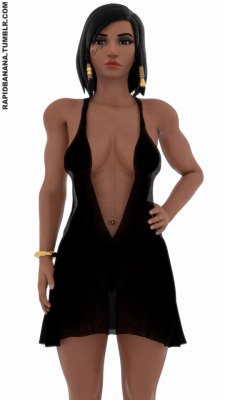 rapidbanana: First attempt at clothing. Going to give an animation with it a try sometime over the next week or so. Patreon Credit to @pharah-best-girl for the mesh. 