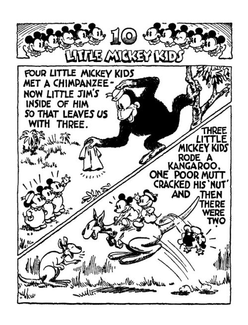 ae-daily: Holy cow, man. (Ten Little Mickey Kids, from Mickey Mouse Annual 11)