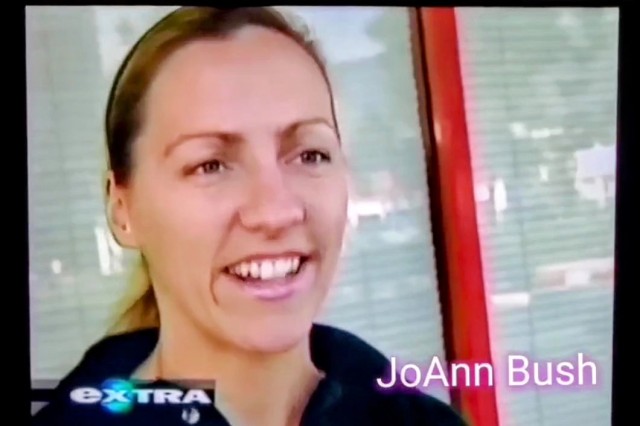 Actress JoAnn Bush on EXTRA TV , back in the day! haha :) 
For more Pics and Updates visit  :)