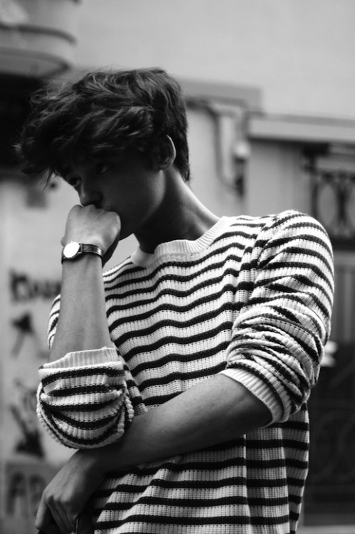 Hot guys wearing stripes. Enough said and you’re welcome.  Found: http://lefashionimage.blogsp