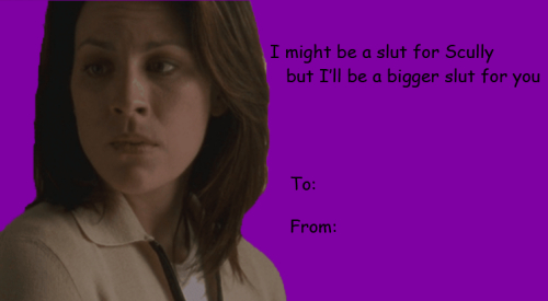 gillianandersunshine:okbutscully:The X Files - Valentines@sassqueensarahpaulson