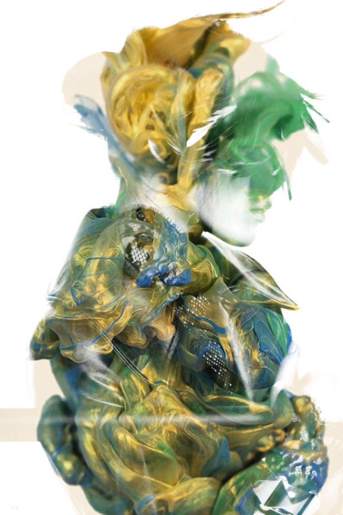 jedavu:Double exposure portraits by Pete Ulatan
