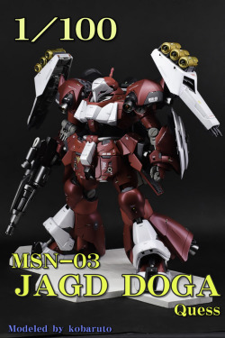 gunjap:  kobaruto’s MG 1/100 MSN-03 JAGD DOGA Quess reviewhttp://www.gunjap.net/site/?p=320841