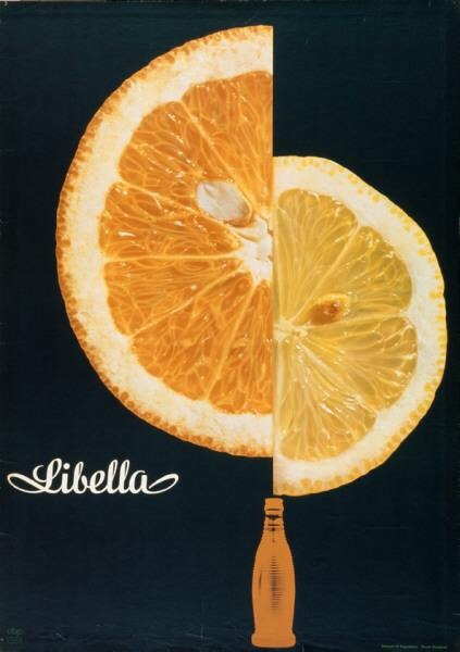 Pavel Michael Engelmann, Ad for Libella soft drink, 1956. Photo Peter Keetman. For Rudolf Wild, Germ