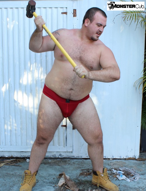 monstercub:  A few more shots of that beautiful new Red Jockstrap I got from Skivviesmensunderwear.com  You should get yourself or your bf one for Christmas.