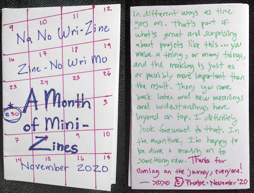 Zine 30: A Month of Mini-Zines