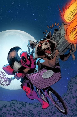 deadpoolbugle:  Tim Seeley Discusses Deadpool Teaming Up With Rocket Raccoon in Guardians Team-Up #10 Read More: http://bit.ly/1F6so4p