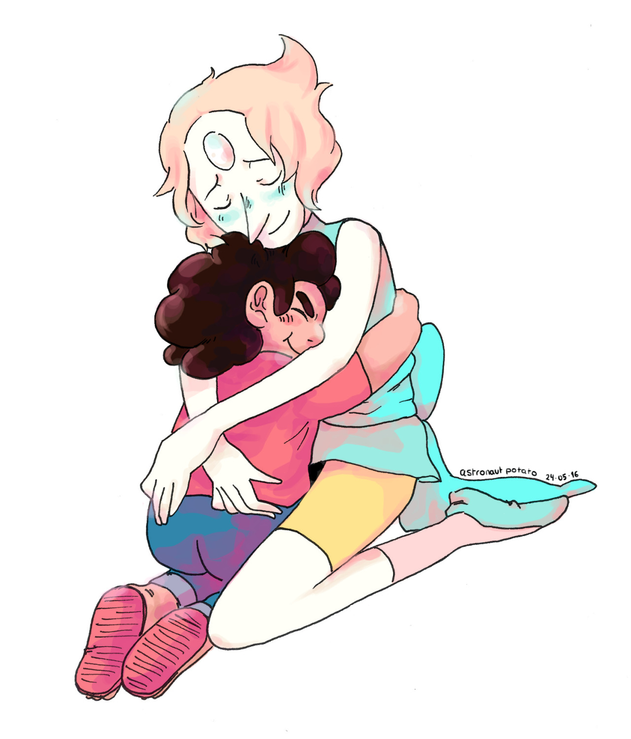 astronautpotato:  My mom used to tell me hugs and kisses are the best way to show