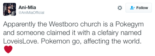 micdotcom:The Westboro Baptist Church is a Pokémon gym — so players claimed it with Clefairy named “
