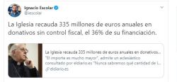   Más 11.000 millones que les regala el gobierno de turno, mas libre de IBI etc, SOMOS GILIPOLLAS.  