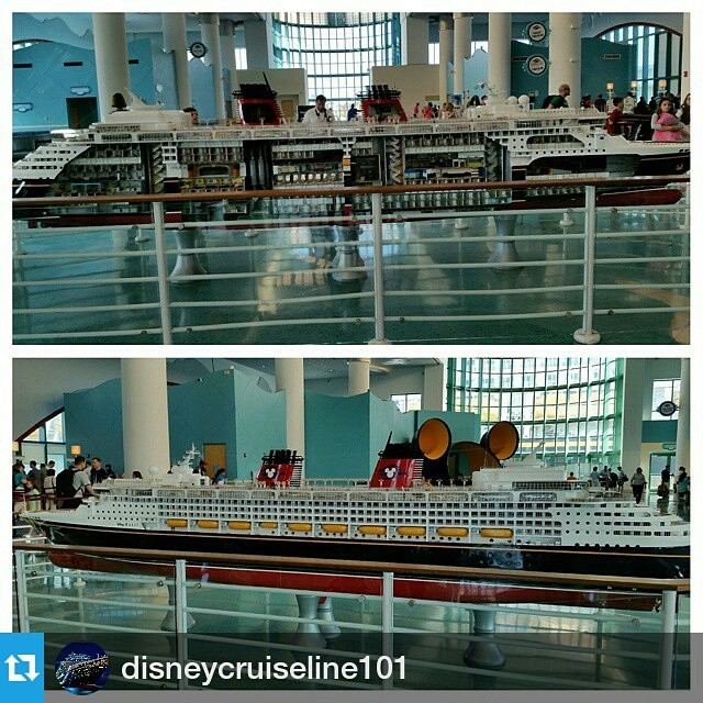 #Repost @disneycruiseline101・・・Disney Magic model at the terminal!!! #disneycruise #disneycruiseline