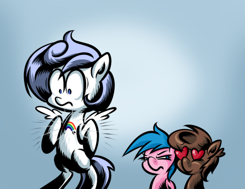 ask-frigiddrift:  chocolatepony:  Inside joke with Frigidmod. None of you should get it.   Ye Coco likes those rainbows. The reasoning behind this is too much, let’s just say it was in a dark and stormy Italian restaurant.  lolwat