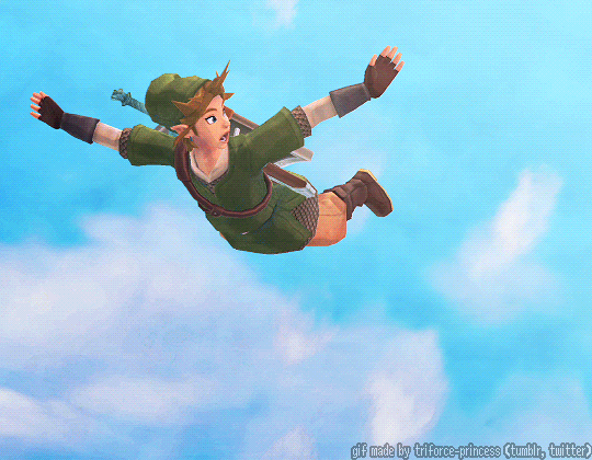 Groose and Link Falling on Make a GIF