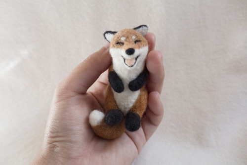 Laughing Fox Brooch available at my Etsy shopWhy he laugh?