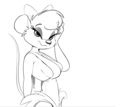 saran-saran: Miss Kitty from The Great Mouse Detective. a mouse name kitty~ &lt; |D’‘‘