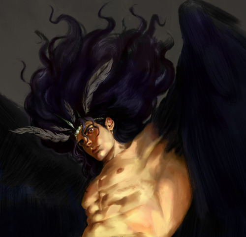 Figured out how I want to paint one of the pillar men.It’s been a few days now, really challenging m