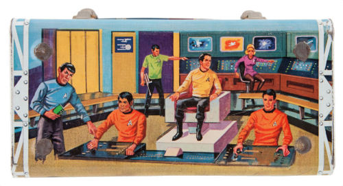 gameraboy2:1968 Star Trek metal lunchbox and Thermos