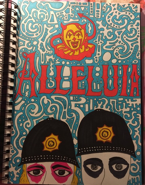 Translators from Alleluia! The Devil&rsquo;s Carnival - doodle by K. Plank