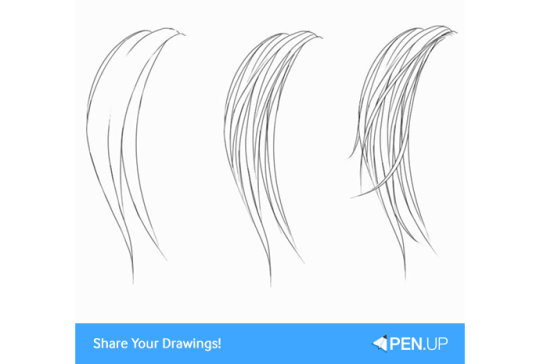 Penup Blog Tip Draw Hair Using Sketchbook App