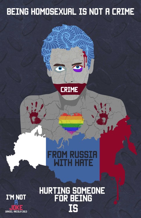 breakfast-with-satan:  crimson-firecat:  nosoytuchiste:  I’m Not a Joke is a campaign spreading awareness for the LGBTI community through art and design, created by Daniel Arzola (@Arzola_d) in light of the recent violent acts against the sexually