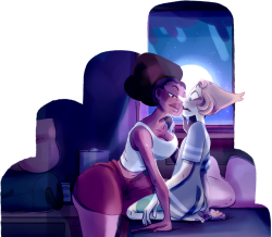 dokirosi:  Pearlnet Bomb // Day five: Kiss/AU.Human!au