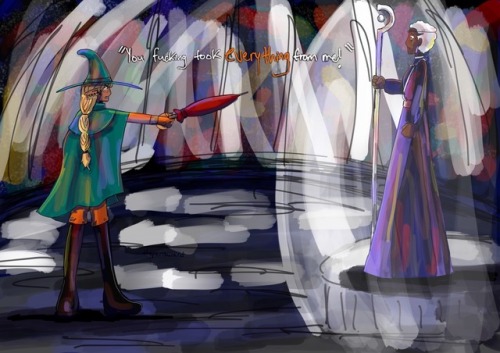 dearbluetravelers: thepensword: Throwback to That Scene that makes me cry [ID: a drawing of Taako po
