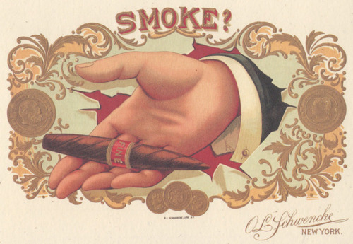 Cigar box label postcards from Chronicle Books, 1997