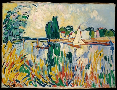 Maurice de Vlaminck, Boats on the Seine at Chatou, 1906